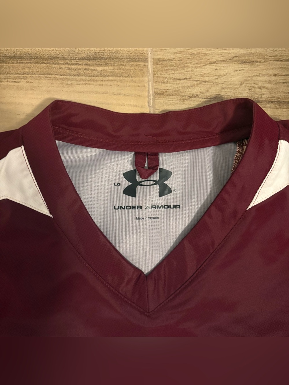 Under Armour Texas A&M University Windbreaker Pullover Jacket Maroon Men's Large